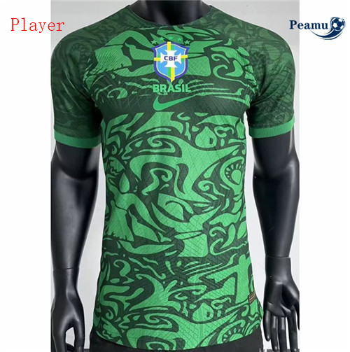 Peamu - Maillot foot Brésil Player Version Vert 2023/2024 Officiel