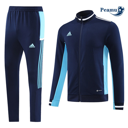 Peamu - Maillot foot Veste Survetement Adidas Bleu 2023/2024 Chinois