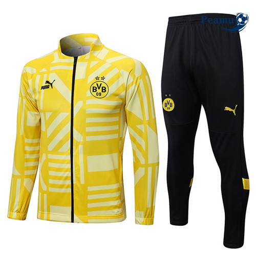Peamu - Maillot foot Veste Survetement Borussia Dortmund jaune 2022/2023 Paris