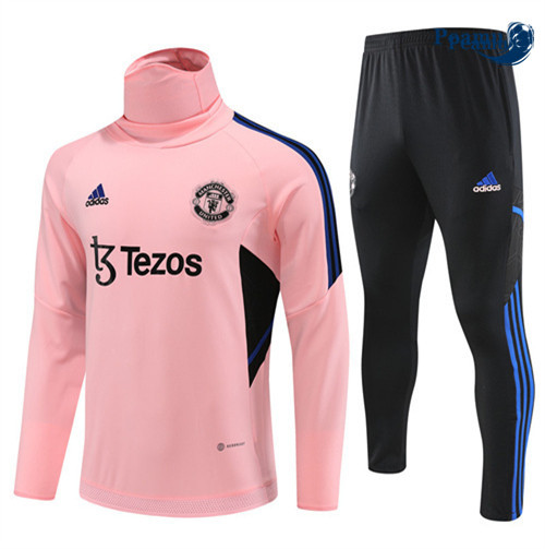 Peamu - Maillot foot Survetement Manchester United rose 2022/2023 Outlet