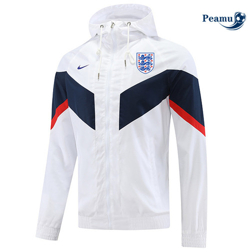 Peamu - Maillot foot Coupe vent Angleterre Blanc 2022/2023 France
