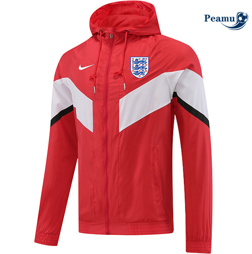 Peamu - Maillot foot Coupe vent Angleterre rouge 2022/2023 personnalisé
