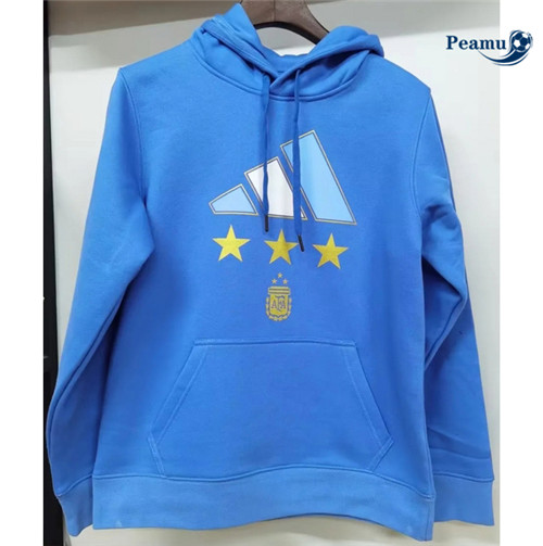 Peamu - Maillot foot Sweatshirt à capuche Argentine Bleu 2023/2024 grossiste