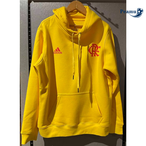 Peamu - Maillot foot Sweatshirt à capuche Flamengo jaune 2022/2023 Outlet