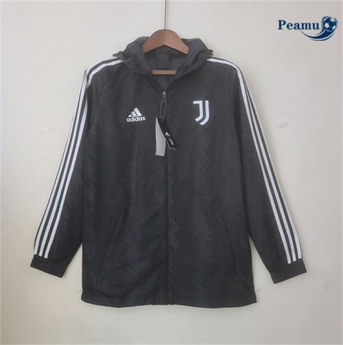 Peamu - Maillot foot Coupe vent Juventus noir 2022/2023 Chinois