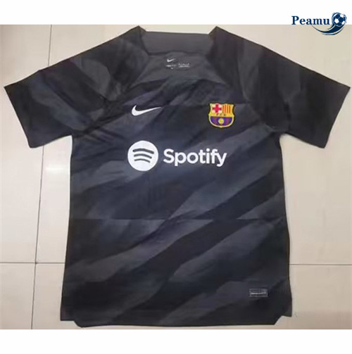 Peamu - Maillot foot Barcelone Noir 2023/2024 Chinois