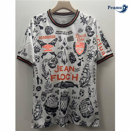 Peamu - Maillot foot Lorient FC Blanc 2023/2024 Outlet