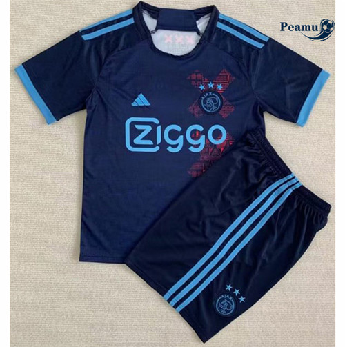 Peamu - Maillot foot Ajax Amsterdam Enfant Bleu 2023/2024