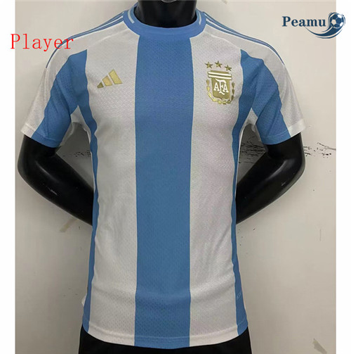 Peamu - Maillot foot Argentine Player Version Bleu/Blanc 2023/2024