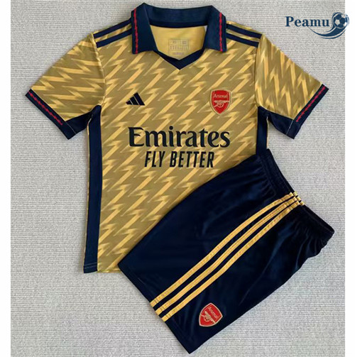 Peamu - Maillot foot Arsenal Enfant Jaune 2023/2024