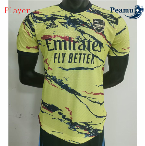 Peamu - Maillot foot Arsenal Player Version Jaune/Noir 2023/2024
