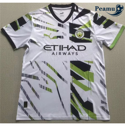 Peamu - Maillot foot Manchester City Training Blanc 2023/2024