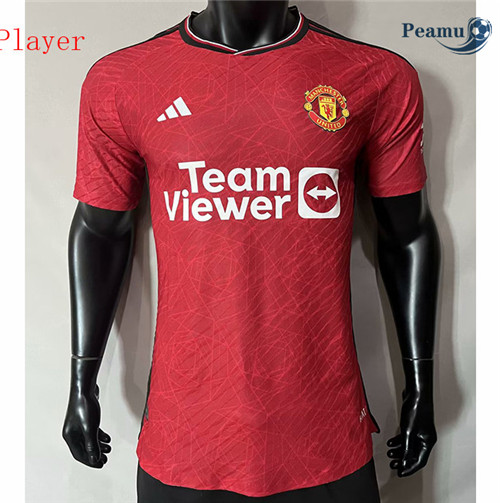 Peamu - Maillot foot Manchester United Player Version Domicile 2023/2024