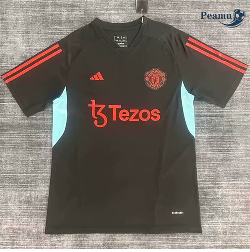 Peamu - Maillot foot Manchester United Training Noir 2023/2024