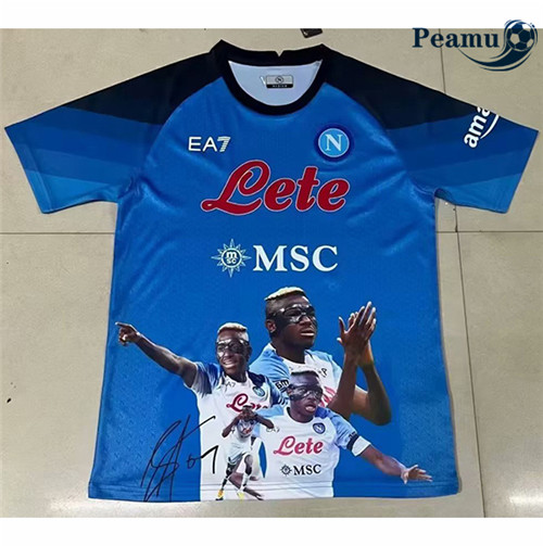 Peamu - Maillot foot Naples Bleu Édition spéciale 2023/2024