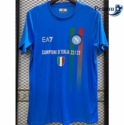 Peamu - Maillot foot Naples Édition spéciale Bleu 2023/2024