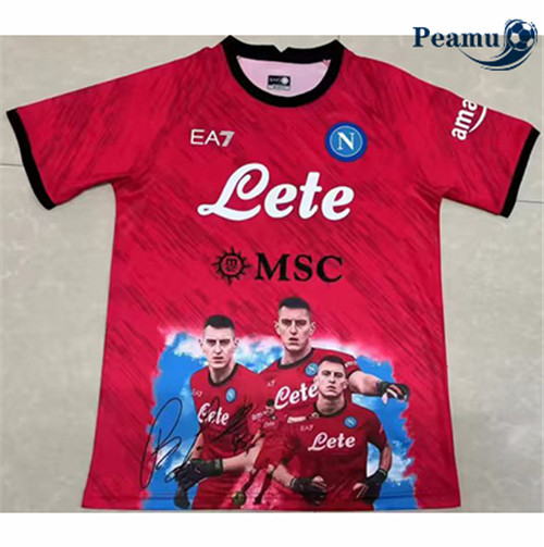 Peamu - Maillot foot Naples champions Rouge 2023/2024