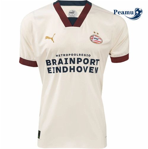 Peamu - Maillot foot PSV Eindhoven Exterieur Blanc 2023/2024
