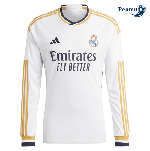 Peamu - Maillot foot Real Madrid Domicile Manche Longue 2023/2024