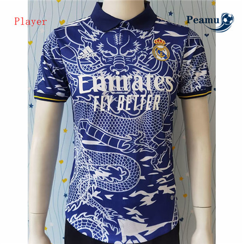 Peamu - Maillot foot Real Madrid Player Version Dragon Bleu 2023/2024