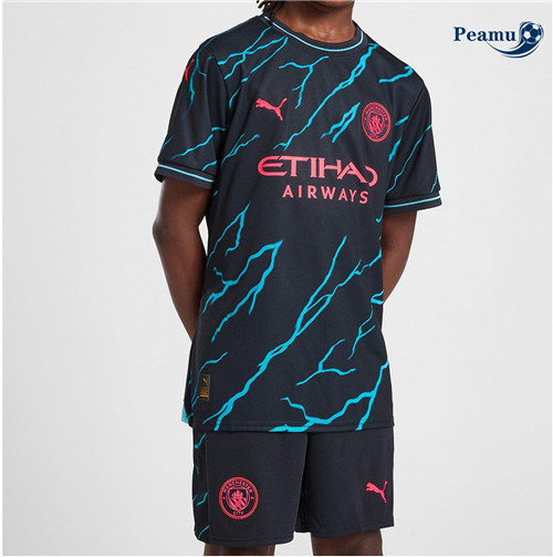 Peamu - Maillot foot Manchester City Enfant Third 2023/24