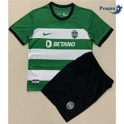 Peamu - Maillot foot Sporting Lisbon Enfant Domicile 2023/24