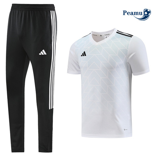 Peamu - Maillot foot Kit Entrainement Adidas + Pantalon Blanc 2023/24 discout