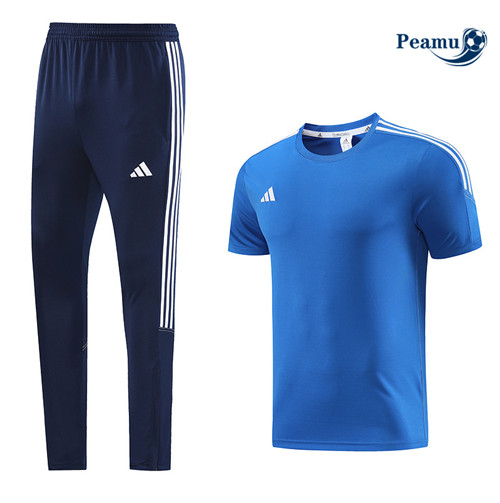 Peamu - Maillot foot Kit Entrainement Adidas + Pantalon Bleu 2023/24 Officiel