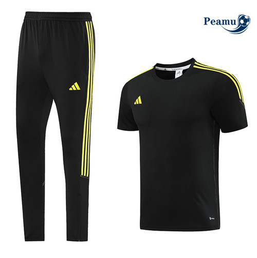 Peamu - Maillot foot Kit Entrainement Adidas + Pantalon Noir 2023/24 Paris