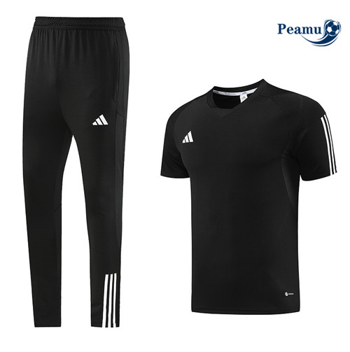 Peamu - Maillot foot Kit Entrainement Adidas + Pantalon Noir 2023/24 Officiel