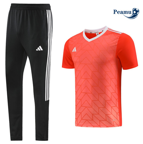 Peamu - Maillot foot Kit Entrainement Adidas + Pantalon Orange 2023/24 Original