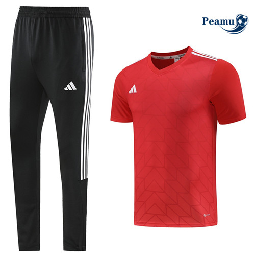Peamu - Maillot foot Kit Entrainement Adidas + Pantalon Rouge 2023/24 Soldes