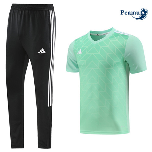 Peamu - Maillot foot Kit Entrainement Adidas + Pantalon Vert 2023/24 Paris