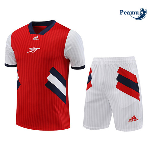 Peamu - Maillot foot Kit Entrainement Arsenal + Shorts Rouge 2023/24 Outlet