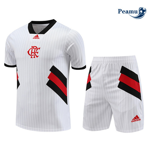 Peamu - Maillot foot Kit Entrainement Flamengo + Shorts Blanc 2023/24 discout