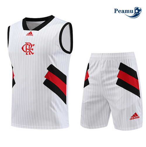 Peamu - Maillot foot Kit Entrainement Flamengo Debardeur + Shorts Blanc 2023/24 prix