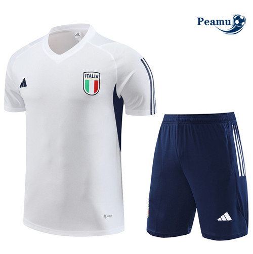 Peamu - Maillot foot Kit Entrainement Italie + Shorts Blanc 2023/24 prix