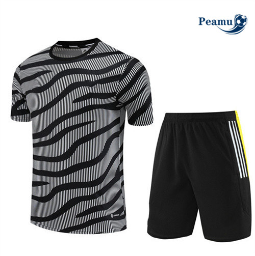 Peamu - Maillot foot Kit Entrainement Juventus + Shorts Gris 2023/24 Original