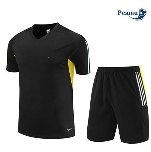 Peamu - Maillot foot Kit Entrainement Juventus + Shorts Noir 2023/24 grossiste