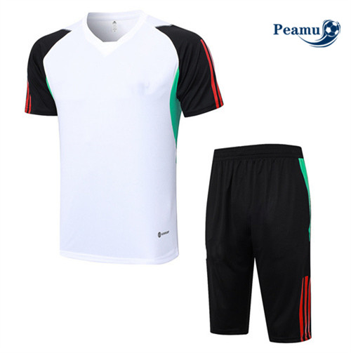Peamu - Maillot foot Kit Entrainement Manchester United + Shorts Blanc 2023/24 discout