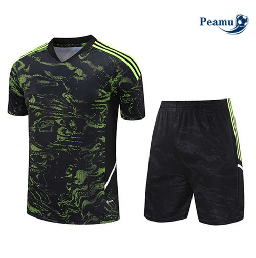 Peamu - Maillot foot Kit Entrainement Manchester United + Shorts Vert 2023/24 discout