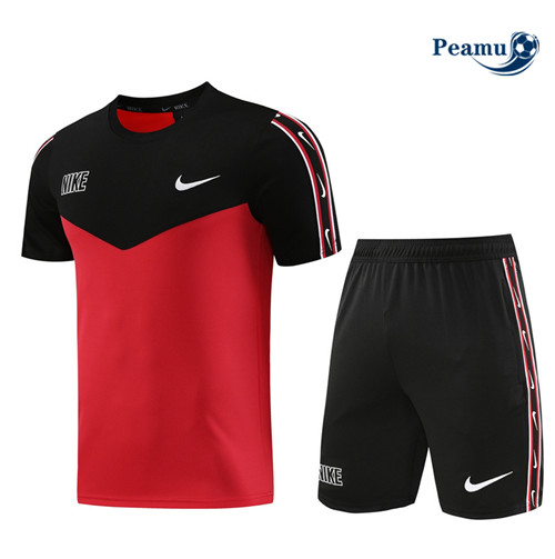Peamu - Maillot foot Kit Entrainement Nike + Shorts Rouge 2023/24 Paris