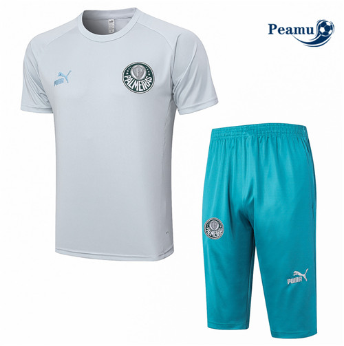 Peamu - Maillot foot Kit Entrainement Palmeiras + Shorts 3/4 + Pantalon Gris 2023/24 Paris