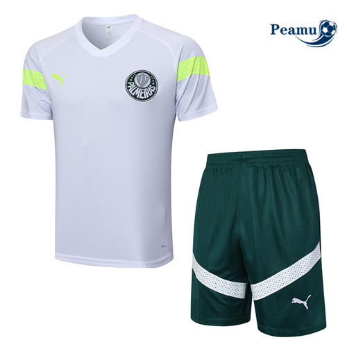 Peamu - Maillot foot Kit Entrainement Palmeiras + Shorts Blanc 2023/24 discout