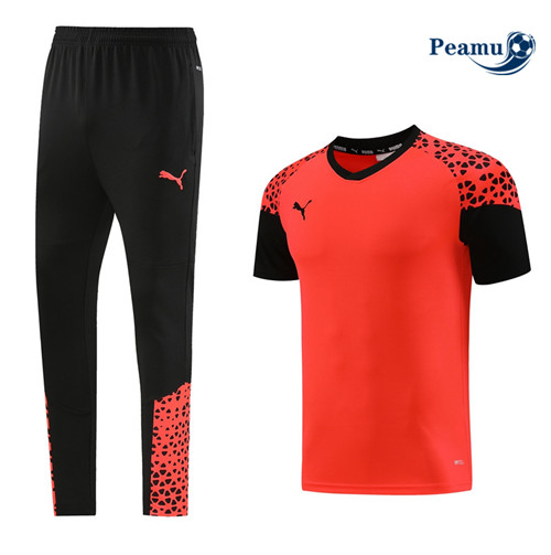 Peamu - Maillot foot Kit Entrainement Puma + Pantalon Orange 2023/24 discout