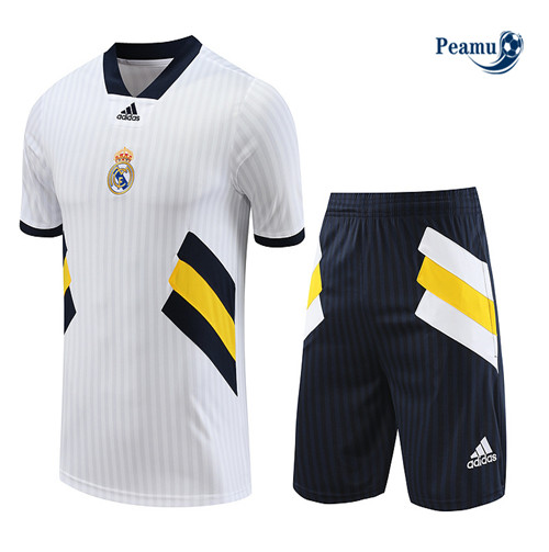 Peamu - Maillot foot Kit Entrainement Real Madrid + Shorts Blanc 2023/24 discout