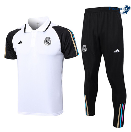 Peamu - Maillot foot Kit Entrainement Real Madrid + Pantalon Blanc 2023/24 discout