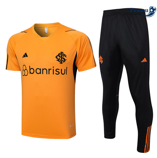 Peamu - Maillot foot Kit Entrainement SC Internacional + Pantalon Orange 2023/24 discout