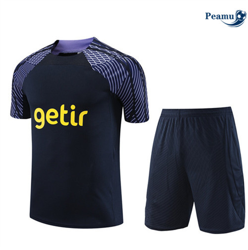 Peamu - Maillot foot Kit Entrainement Tottenham Hotspur + Shorts Bleu 2023/24 grossiste
