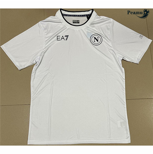 Peamu - Maillot foot Naples casual Blanc 2023/24 Officiel